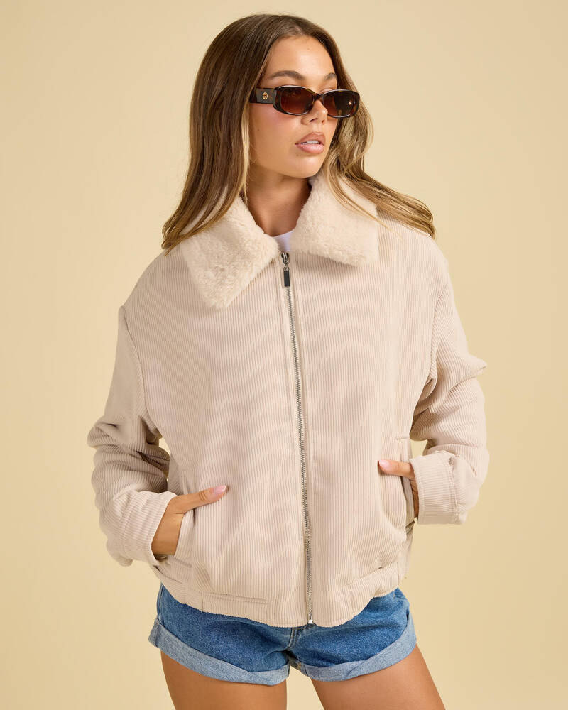 Ava And Ever Wolf Cord Jacket for Womens