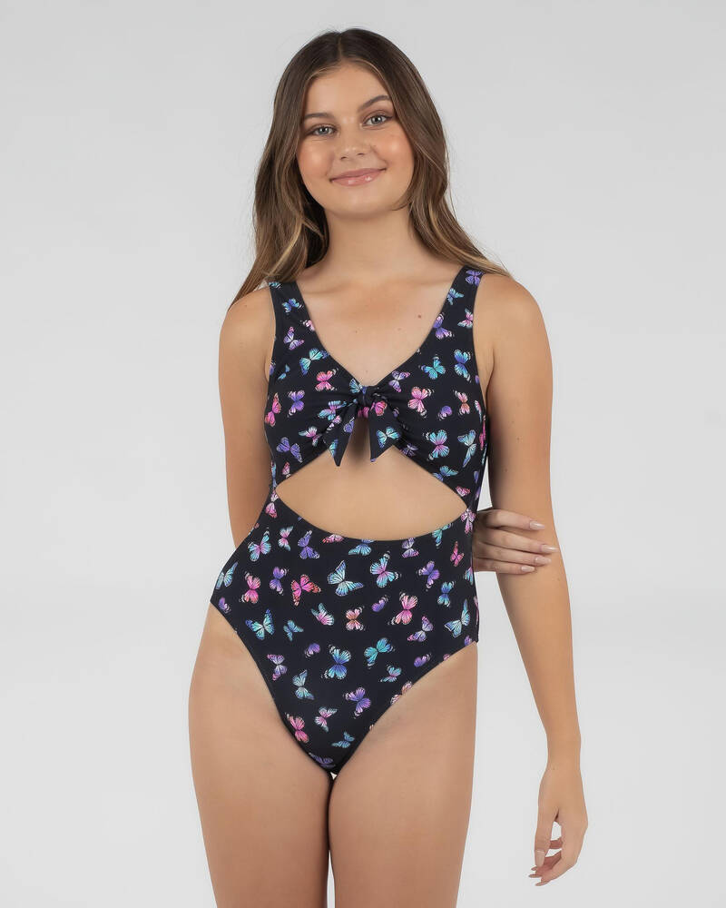 Kaiami Girls' Flutter One Piece Swimsuit for Womens