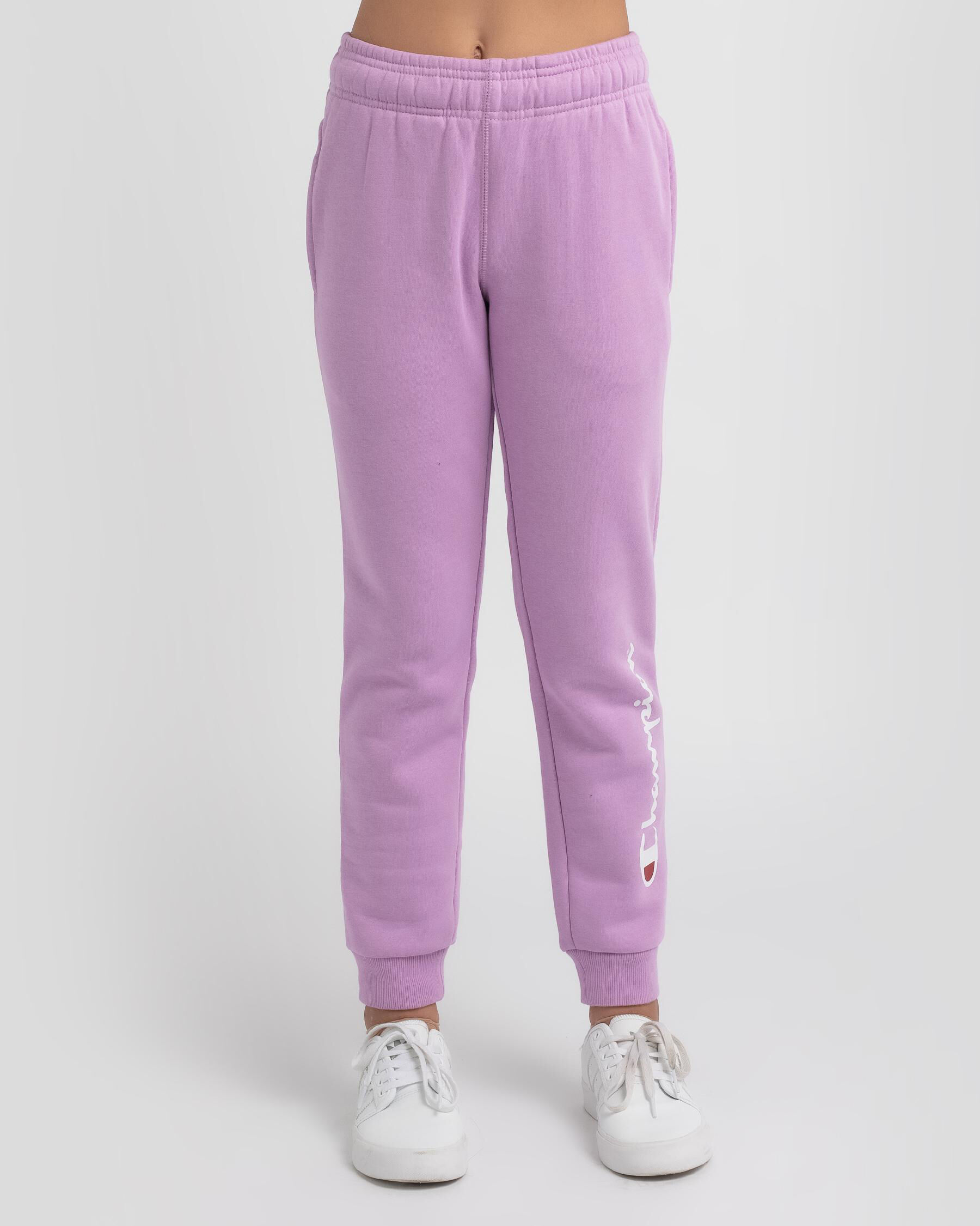 Champion Girls' Logo Track Pants In 