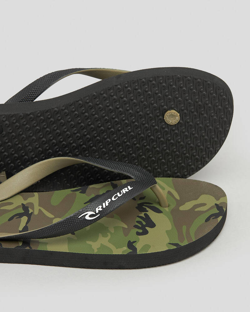 Rip Curl Camouflage Thongs for Mens