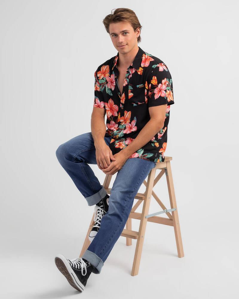 Skylark Floral Short Sleeve Shirt for Mens