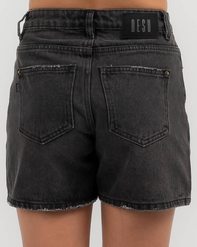 DESU Girls' Byron Mid Denim Shorts for Womens