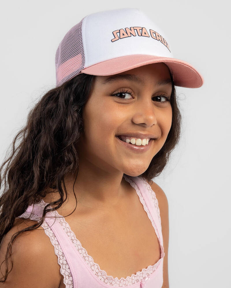 Santa Cruz Girls' College Arch Trucker Cap for Womens