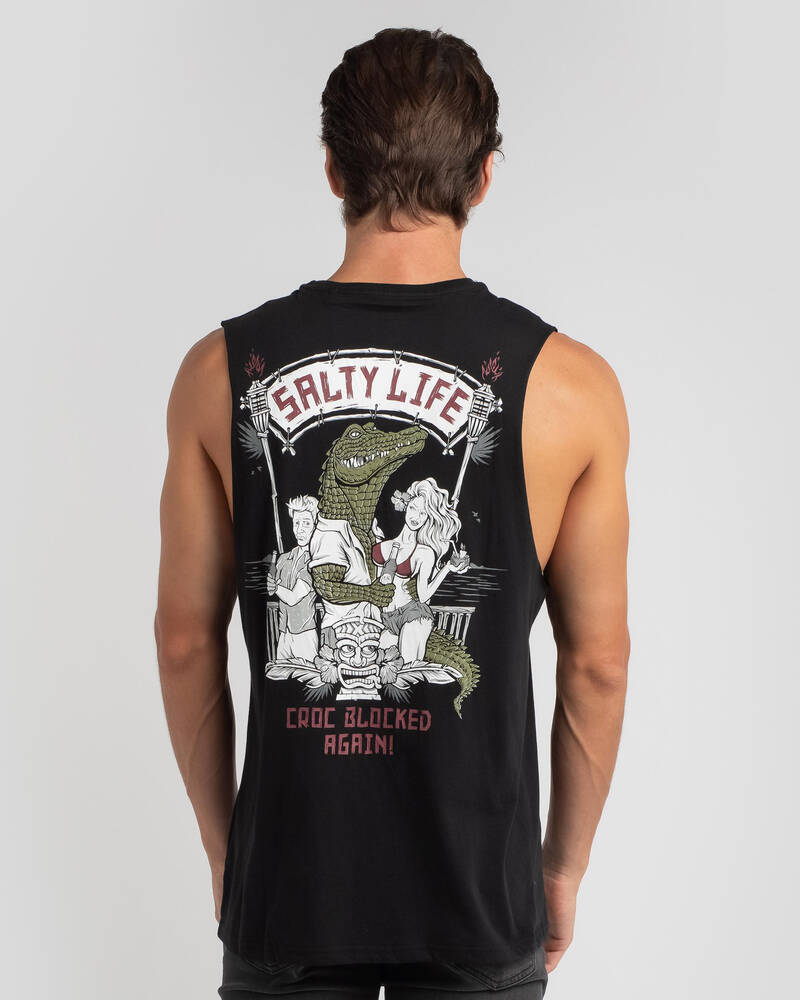 Salty Life Croc Block Muscle for Mens