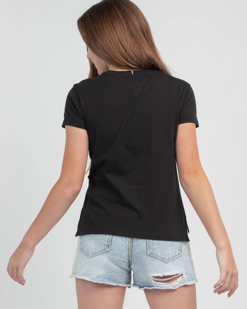 Tommy Hilfiger Girls' Tommy Sequins T-Shirt for Womens