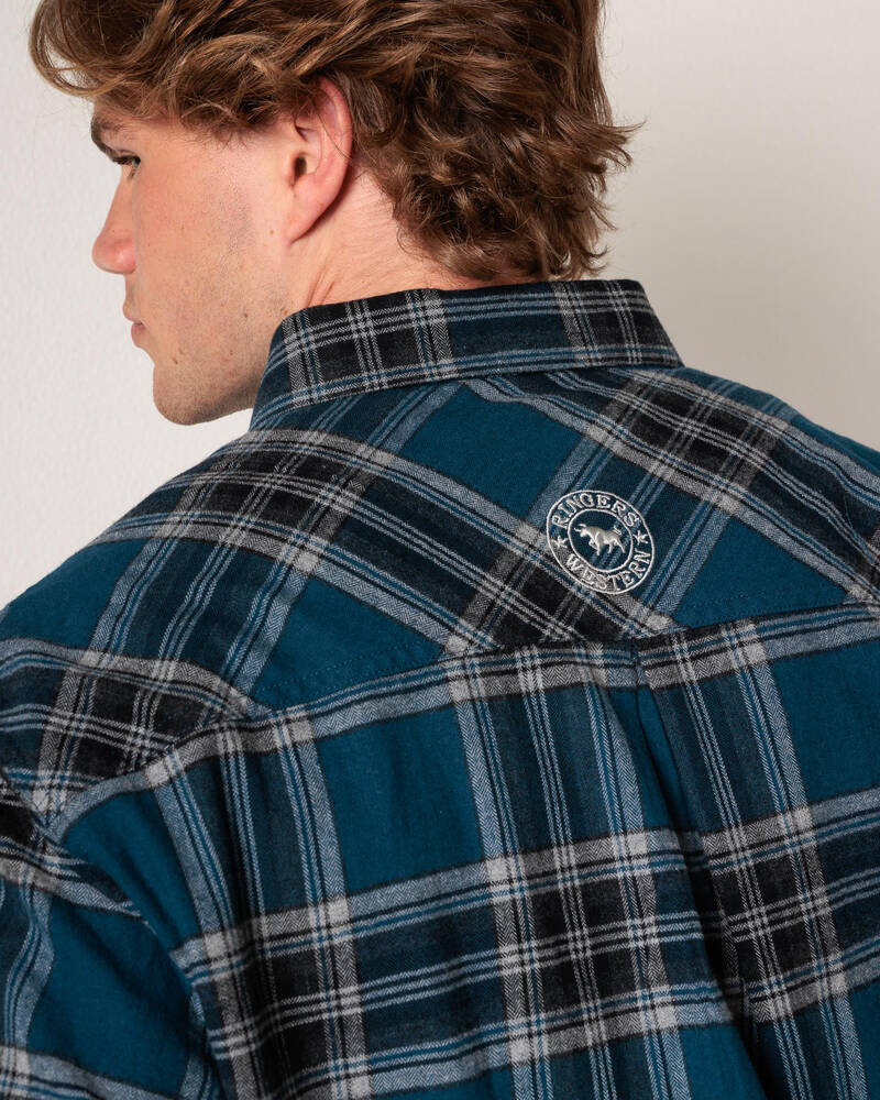 Ringers Western Nambour Full Button Flannel Shirt for Mens