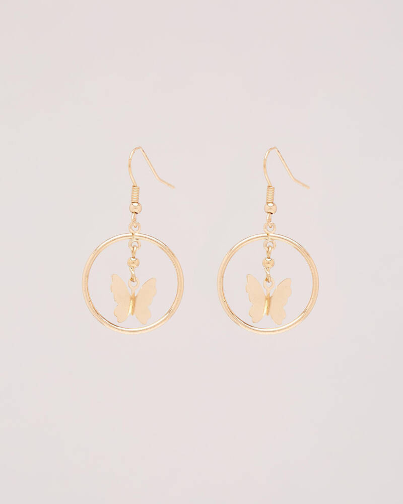 Karyn In LA Kehlani Butterfly Earrings for Womens