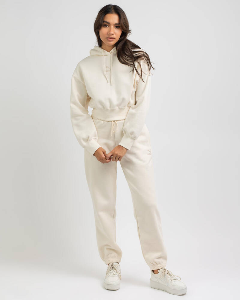 Puma Classics Cropped Hoodie for Womens