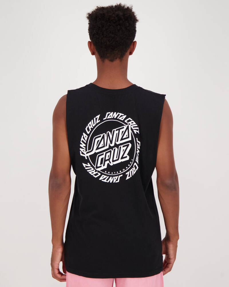Santa Cruz Ringed Dot Hollow Muscle Tank for Mens