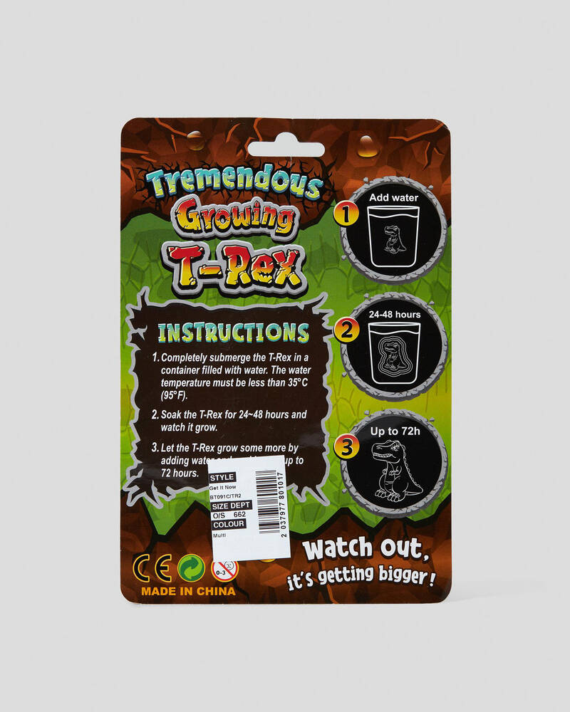 Get It Now Growing Tremendous T-Rex 2 Pack for Unisex