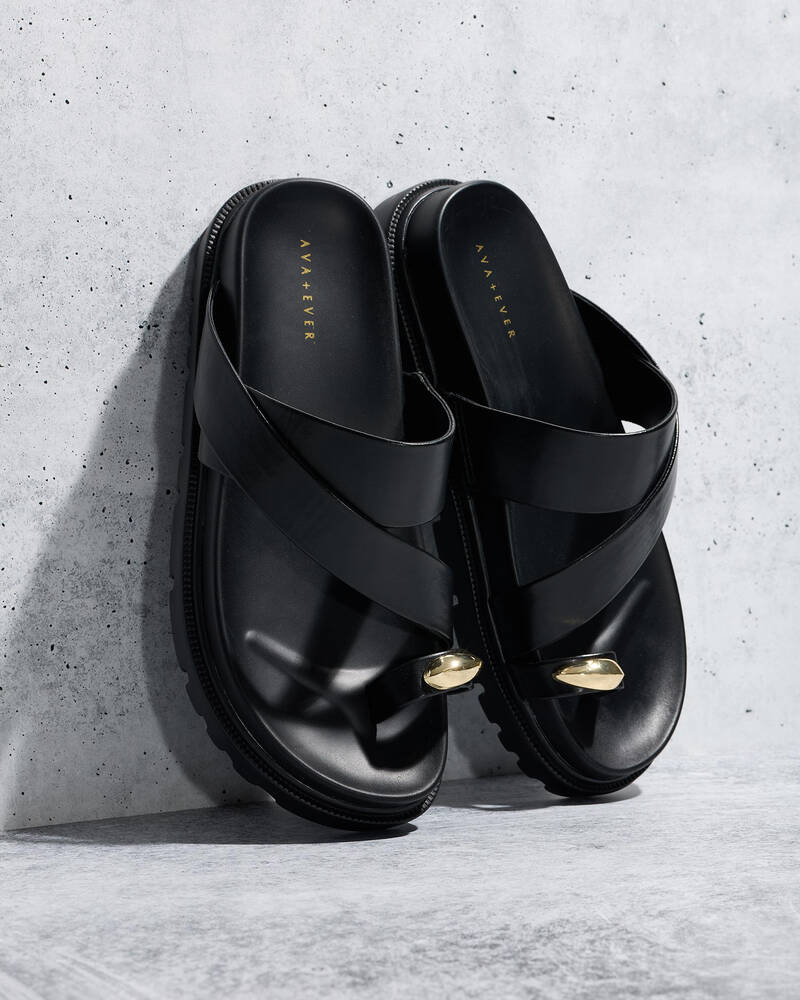 Ava And Ever Toe Ring Flatform Shoes for Womens