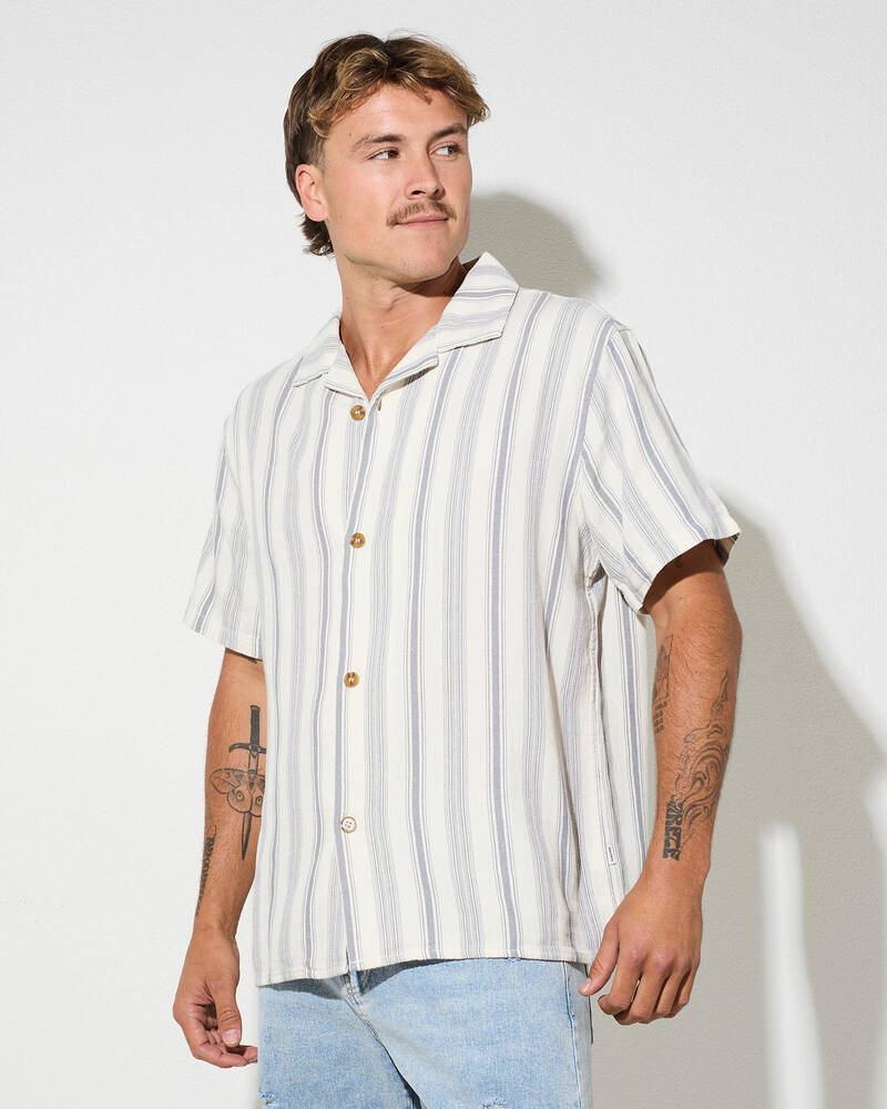 Rhythm Turkish Stripe Short Sleeve Shirt for Mens