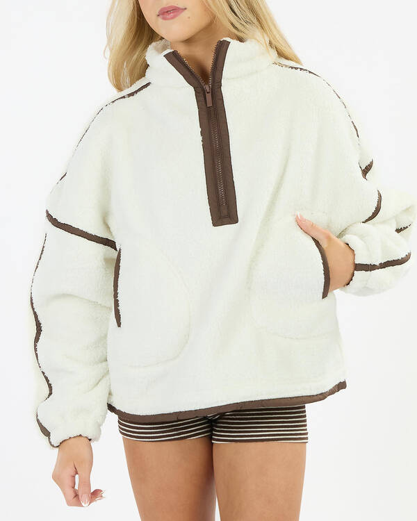 Mooloola Girls' Summit Quarter Zip Polar Fleece Sweatshirt for Womens