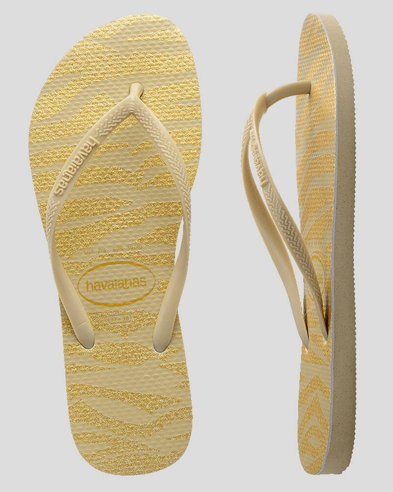 Havaianas Kids' Slim Animals Glitter Thongs for Womens