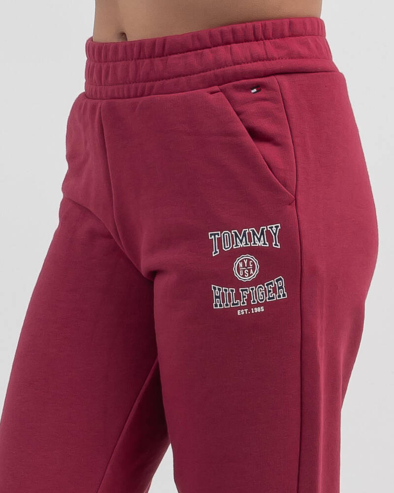 Tommy Hilfiger Girls' Slouchy Varsity Track Pants for Womens