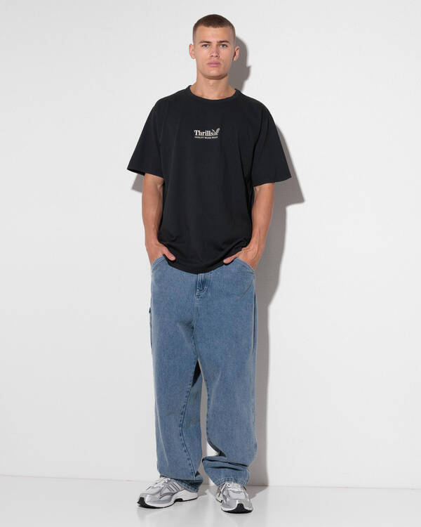Thrills Workwear Embro Merch Fit T-Shirt for Mens