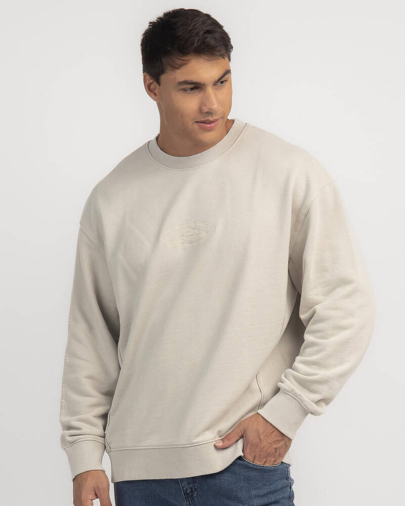 Quiksilver Saturn Crew Sweatshirt In Gray Violet - Fast Shipping & Easy ...