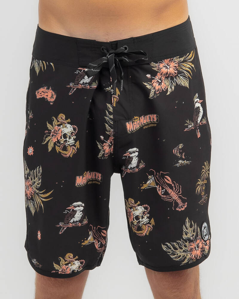 The Mad Hueys Dirty Vacay ll Board Shorts 19" for Mens