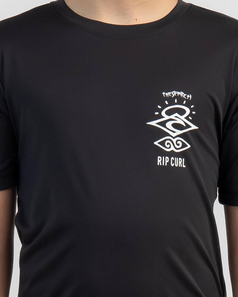 Rip Curl Boys' Icons Surflite Short Sleeve Rash Vest for Mens