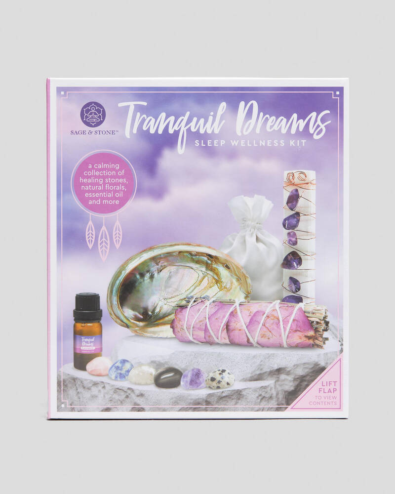 Get It Now Tranquil Dreams Sage & Stone Wellness Kit for Unisex