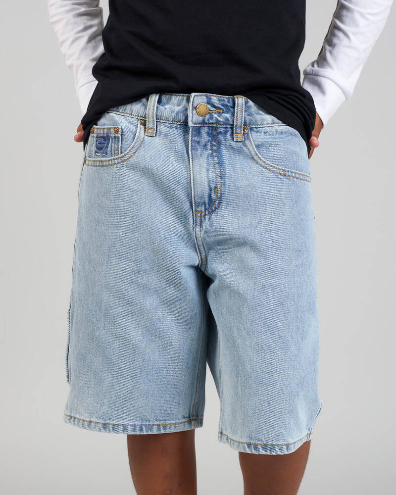 Rip Curl Boys' Hyped Up Denim Walk Shorts for Mens