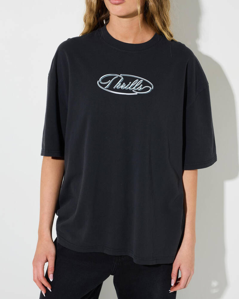 Thrills Apex Chrome Oversized T-Shirt for Womens