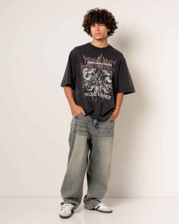 Silent Theory Anarchy Terry Fleece T-Shirt for Mens