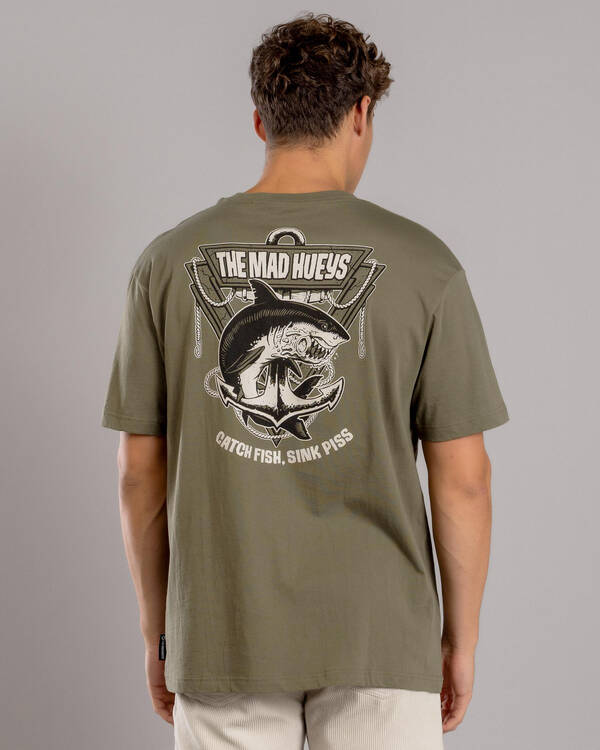The Mad Hueys Anchor Shark T-Shirt for Mens
