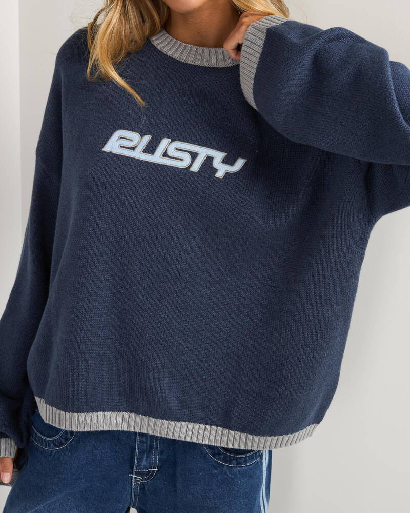 Rusty Rider Relaxed Knit Jumper for Womens