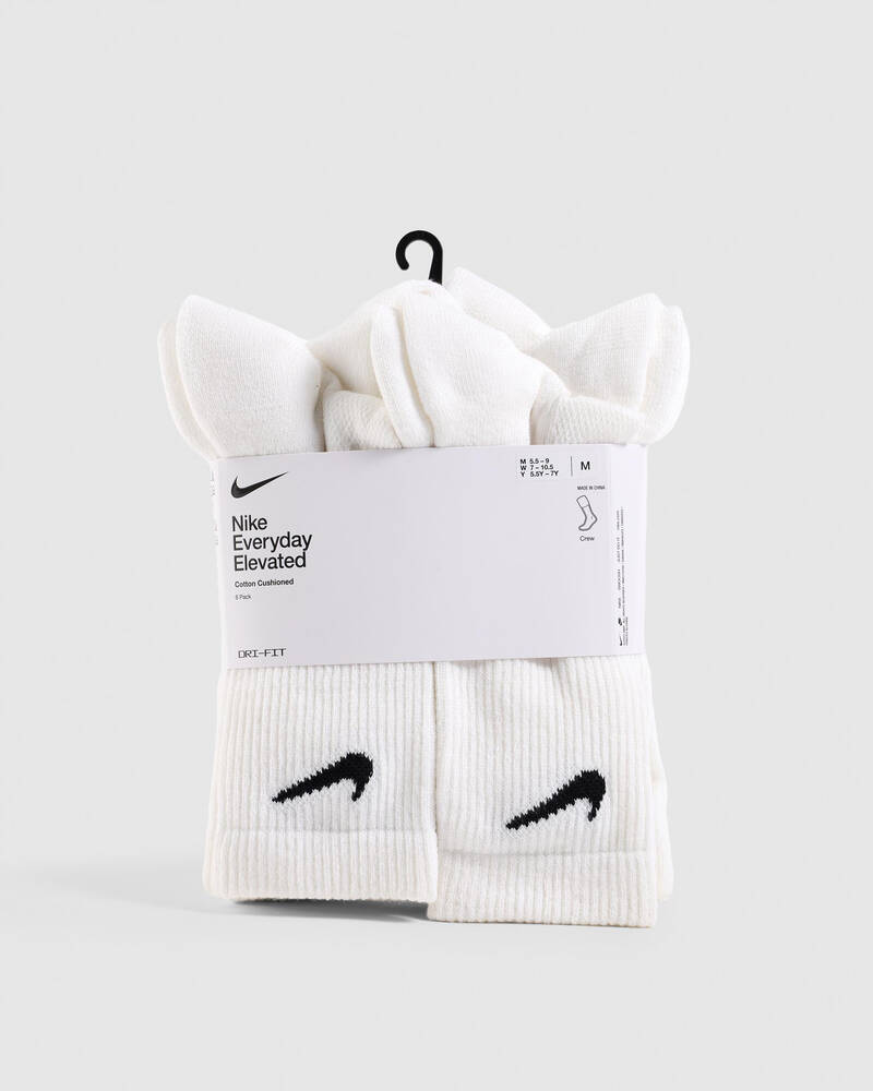 Nike Everyday Elevated Crew Socks 6 Pack for Mens