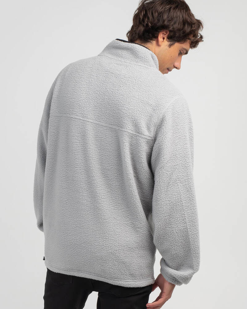 Rusty Big Bang 1/4 Zip Polar Fleece Sweatshirt for Mens
