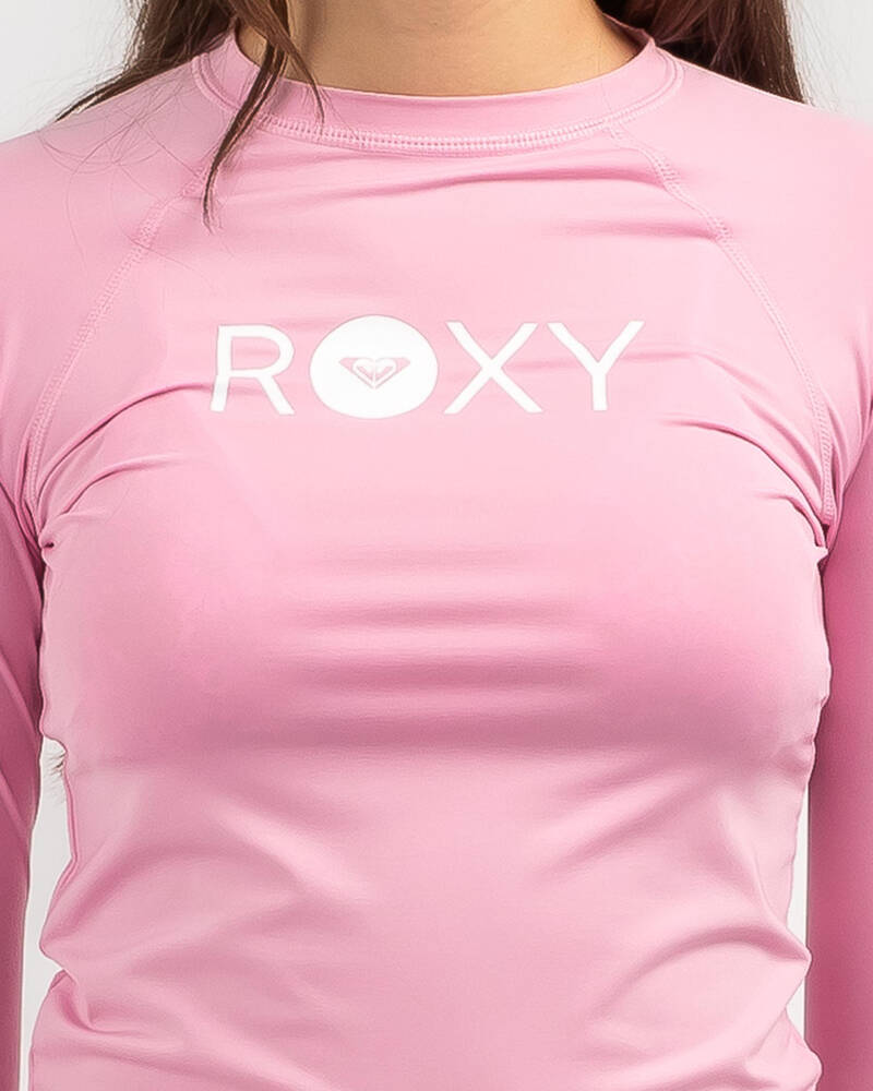 Roxy Girls' Essential Long Sleeve Lycra Rash Vest for Womens