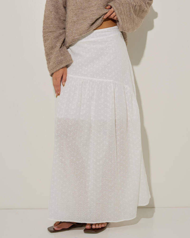 Rhythm Bailey Broderie Skirt for Womens