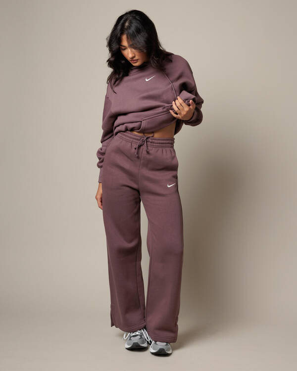 Nike Phoenix High Waisted Wide Leg Track Pants for Womens