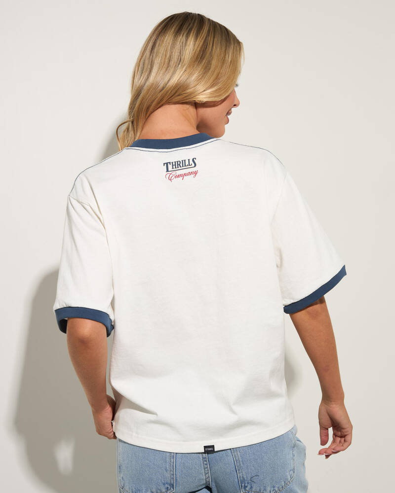 Thrills Never Better Square T-Shirt for Womens