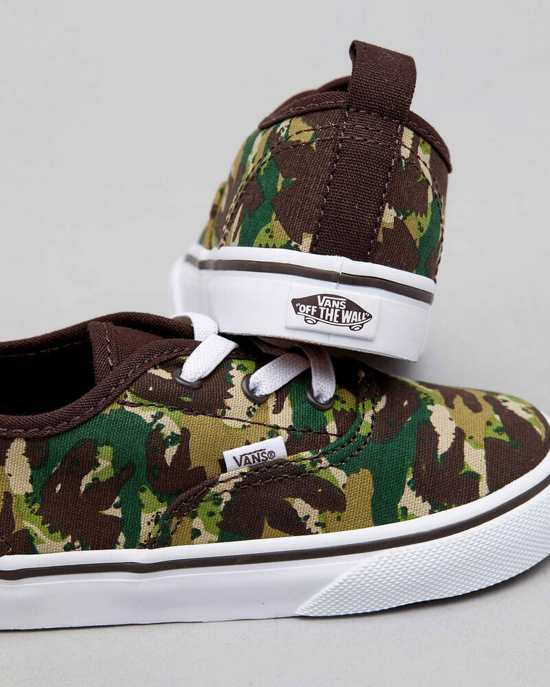 Vans Kids' Authentic Elastic Lace Animal Shoes for Mens