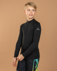 Quiksilver Everyday Heat Boy's Long Sleeve Rash Vest for Mens image number null