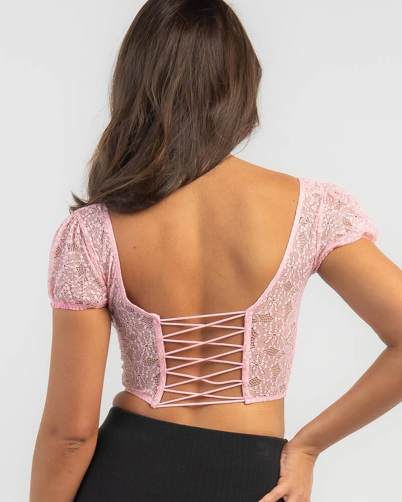 Ava And Ever Duchess Lace Corset Top for Womens