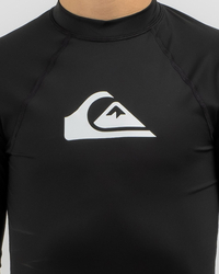 Quiksilver Boys' All Time Short Sleeve Rash Vest for Mens image number null