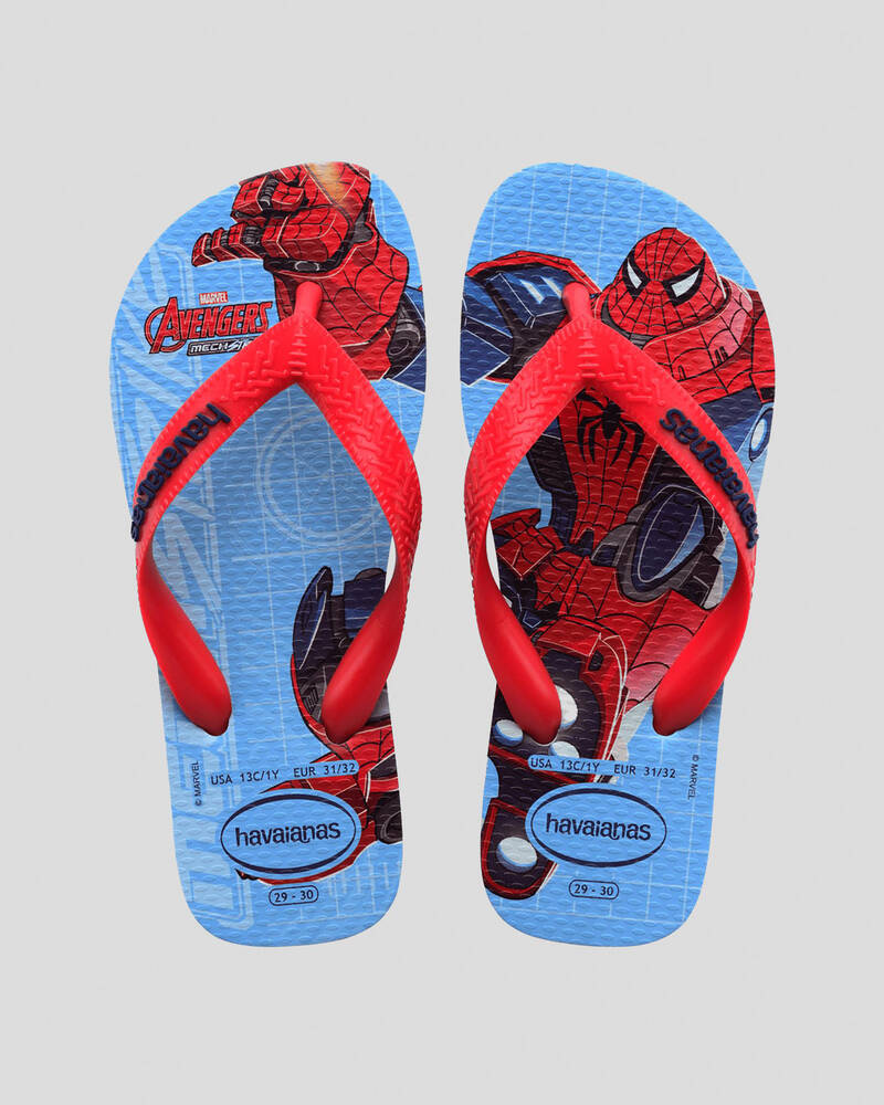 Havaianas Kids Top Marvel Spiderman Thongs for Mens