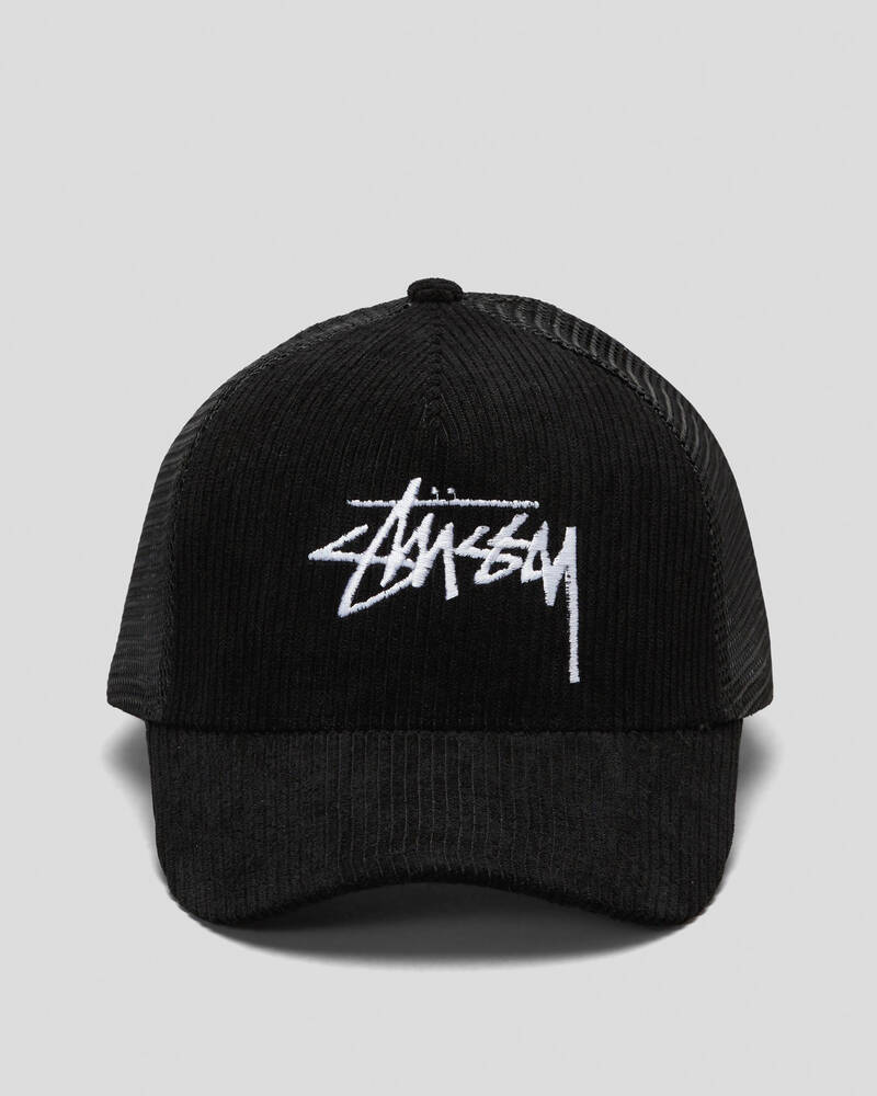 Stussy Stock Cord Trucker Cap for Mens