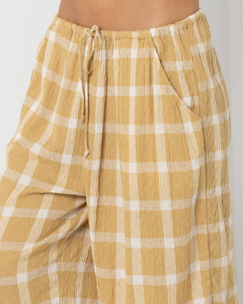 Billabong Checked Out Beach Pants for Womens