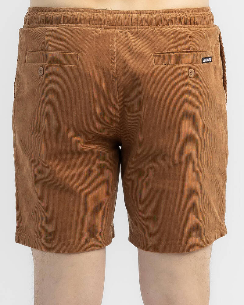 Santa Cruz Solid Strip Elastic Waist Shorts for Mens