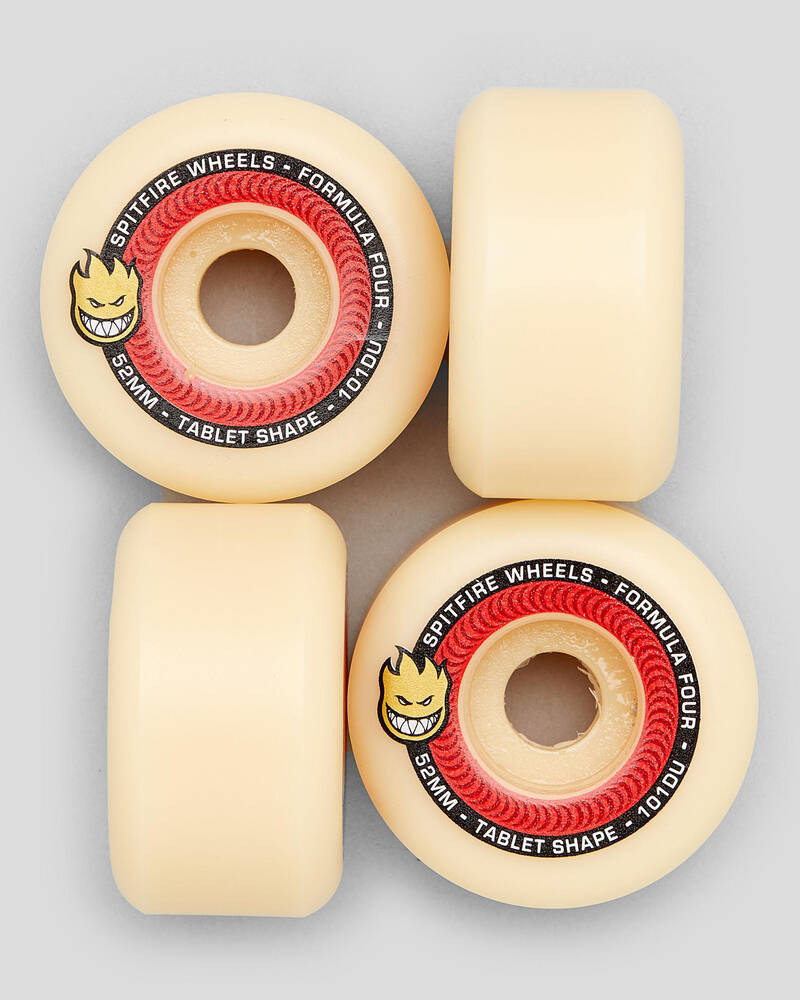 Spitfire F4 101 Tablets Natural 52mm Skateboard Wheels for Unisex