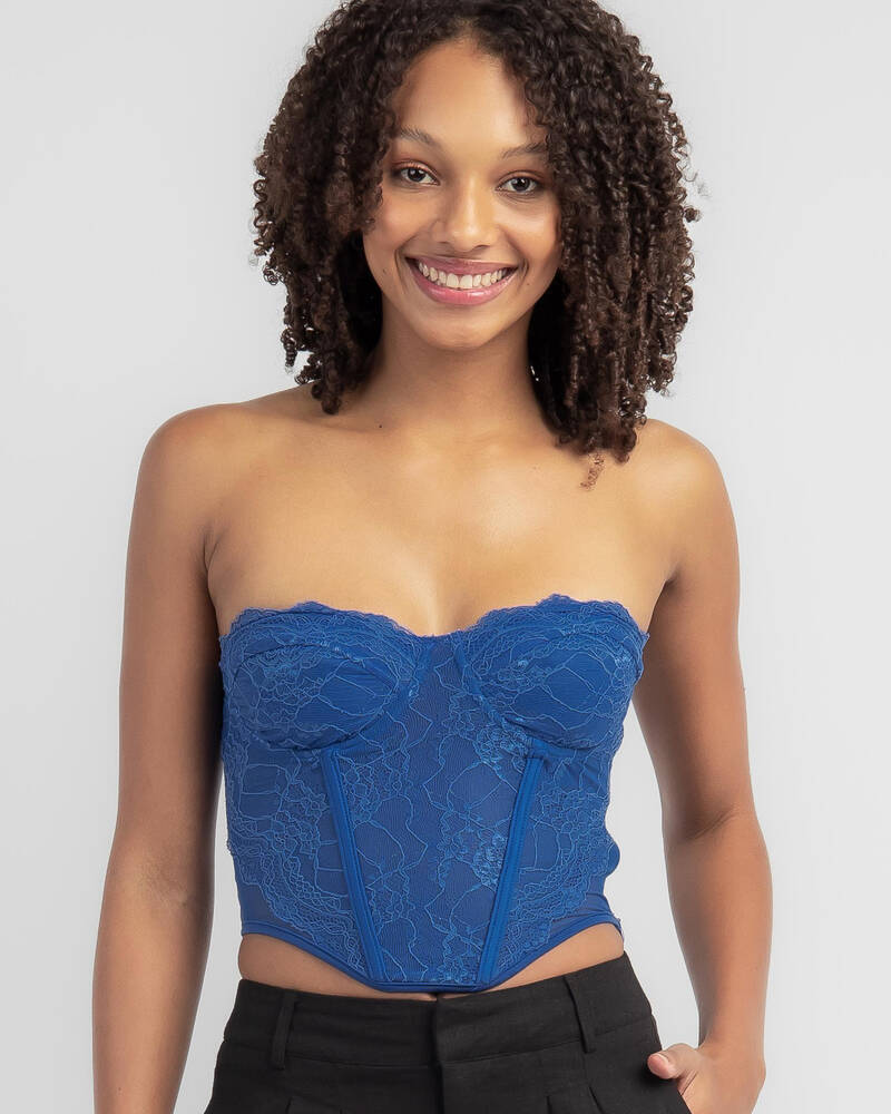 Ava And Ever Giana Lace Corset Top for Womens