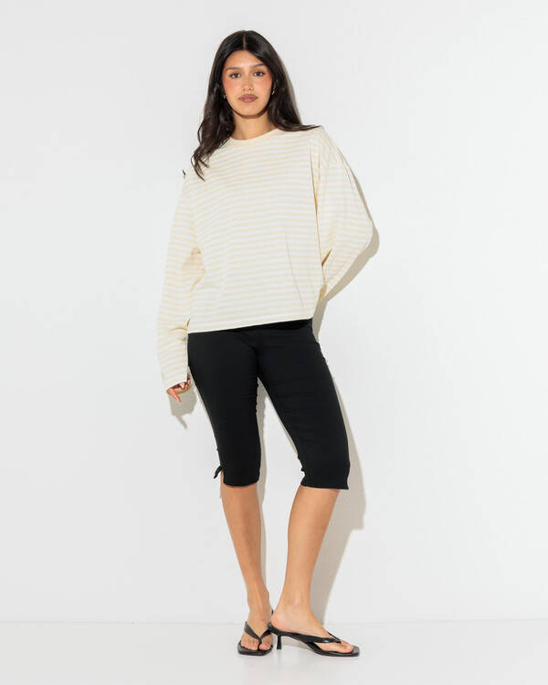Mooloola Janet Striped Long Sleeve Top for Womens