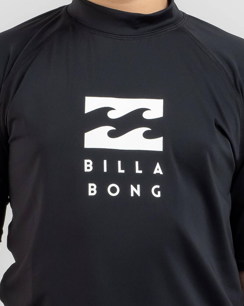 Billabong Boys' Union Short Sleeve Rash Vest for Mens