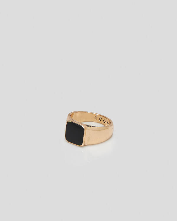 Icon Brand Sign Of The Times Signet Ring for Mens