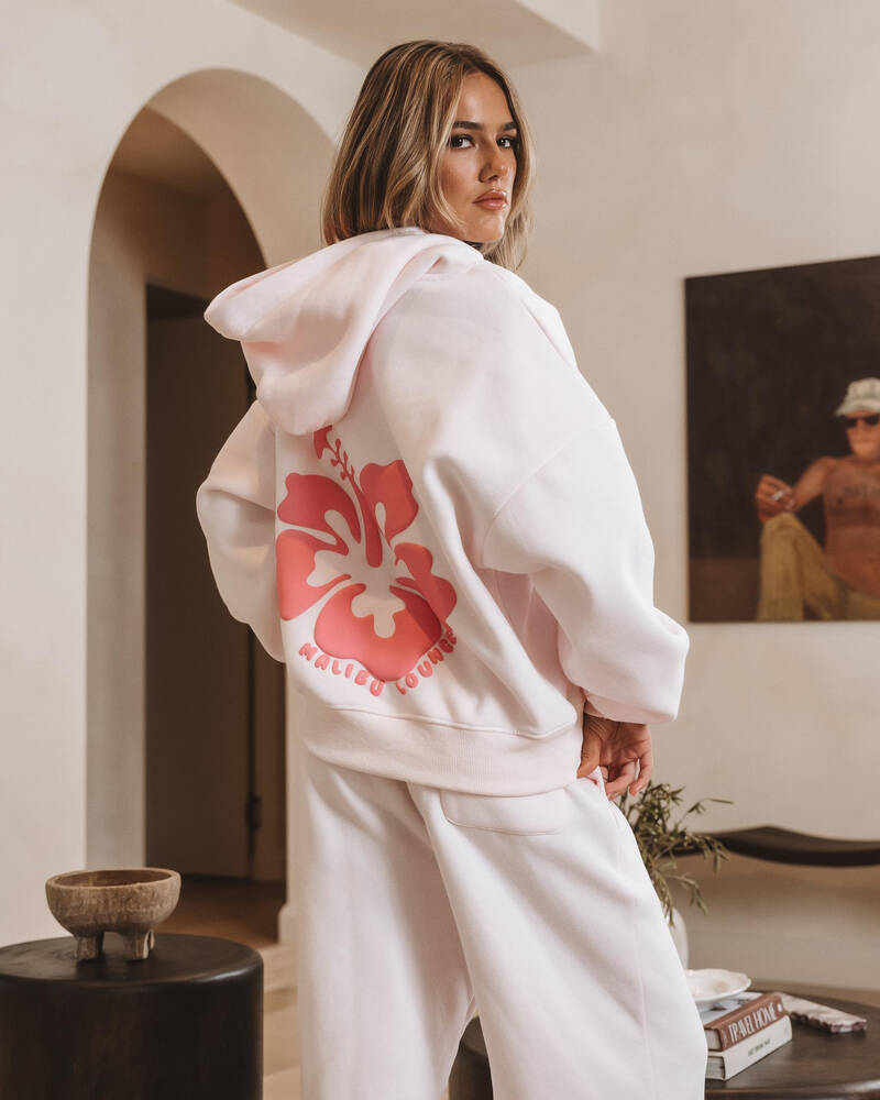 Malibu Lounge Hibiscus Hoodie for Womens
