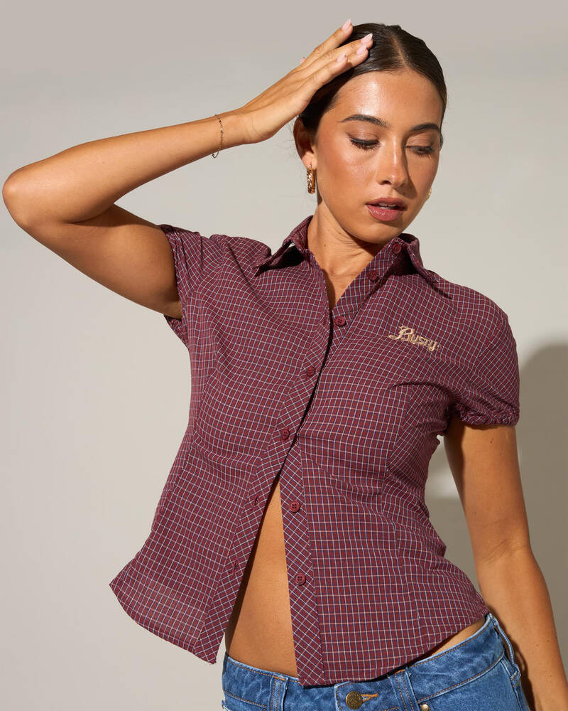 Rusty Missy May Check Shirt for Womens